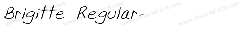 Brigitte Regular字体转换